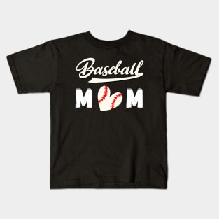 Baseball Mom Kids T-Shirt